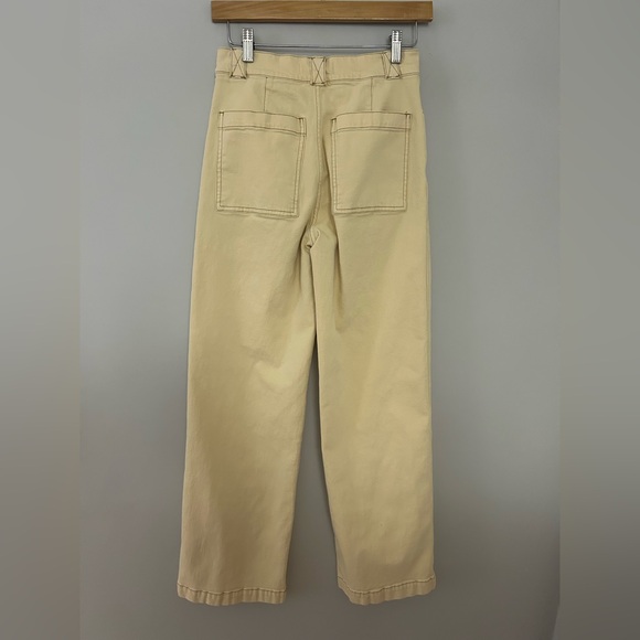 Madewell The Emmett Wide-Leg Pants Garment Dyed Edition in Sand - Picture 6 of 9